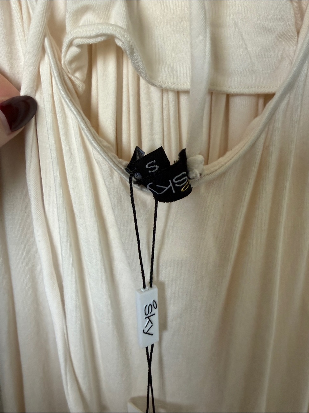 Sky White Maxi Dress NWT size Small - Picture 4 of 5